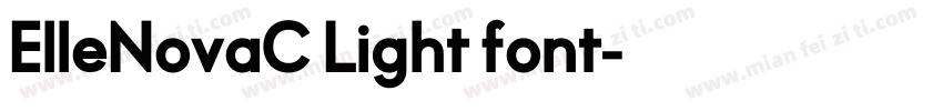 ElleNovaC Light font字体转换